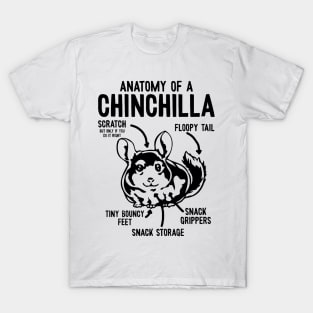 Anatomy Of A Chinchilla - Chinchillas T-Shirt